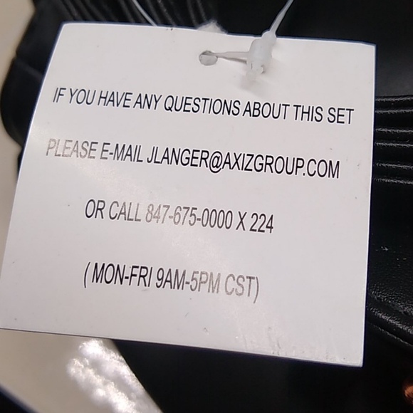 🔴 NWT Black Vinyl Backpack W/Rose Gold Tone - Picture 8 of 8